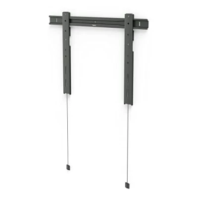 Abbildung von Hama TV Wandhalterung, ultraslim (TV Wandhalterung 90 Zoll, VESA 50x50 bis 600x400, 80 kg, Wandabstand 1,45 cm, extra flach, höhenverstellbar, starr, fest, mit fischer Dübeln) anthrazit