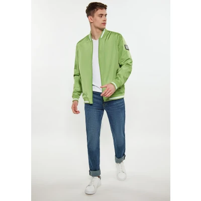 Abbildung von Schmuddelwedda College Bomberjacke, Herren, Größe: Small, Hellgrün