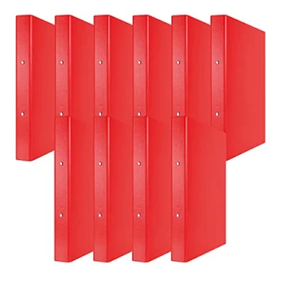 Abbildung von DONAU 3736001PL 04 Ringbuch Rot 2 O Ring Mechanik 30mm DIN A4 Ringordner/ Binder Pappe/ Kunststoff Aus 1,9 mm dickem Karton mit öko PP 100µ 10er Packung