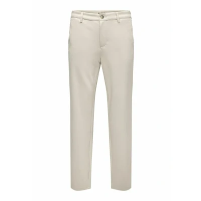 Abbildung von ONLY &amp; SONS Herren ONSMARK Regular 0209 Pant Hose, Moonstruck, Bundweite: 84 cm, beinlänge: 81 cm