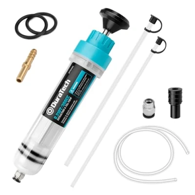 Abbildung von DURATECH Ölabsaugpumpe 200ml Handpumpe mit Füllstandanzeige Ölspritze 284 MM Öleinfüllpumpe Geeignet für Motoröl, Getriebeöl, Hinterachsöl und Kühlflüssigkeit