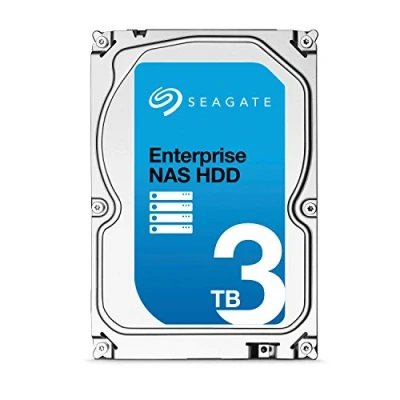 Abbildung von Seagate Enterprise NAS HDD 3 TB interne Festplatte, ST3000VN0001 (3,5 Zoll), 7200rpm, 128 MB Cache, SATA III für Betrieb