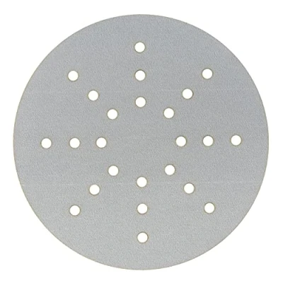 Abbildung von Mirka Iridium Schleifpapier Ø 225mm Klett Korn 320 / 25 Scheiben Für Trockenbauschleifer Wand und Deckenschleifer Schleifen von Lack, Spachtel, Grundierung, Holz, Stahl, Mineralwerkstoffe