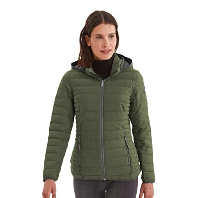 Abbildung von G.I.G.A. DX Damen Ventoso Wmn Quilted Jckt Casual Funktionsjacke In Daunenoptik Mit Abzippbarer Kapuze, dunkelnavy, 40 EU