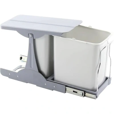 Abbildung von EKOTECH Einbau Abfallsammler Patty 30 1 x 8/1 16 Liter Kunststoff Grau