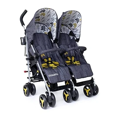 Abbildung von Cosatto Supa Dupa Double/Twin Stroller Pushchair from Birth, Lightweight, Compact Fold, Fika Forest