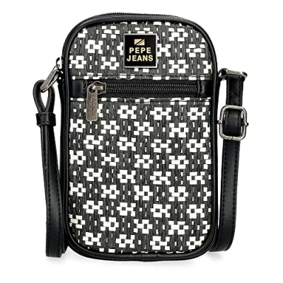 Abbildung von Pepe Jeans Lana Umhängetasche Handyhalter Schwarz 11x17,5x2,5 cm Kunstleder