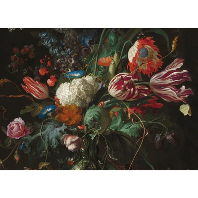 Abbildung von Art for the home Leinwandbild &quot;Vase of Flowers, Ausschnitt, Jan Davidsz de Heem&quot;, Blumen