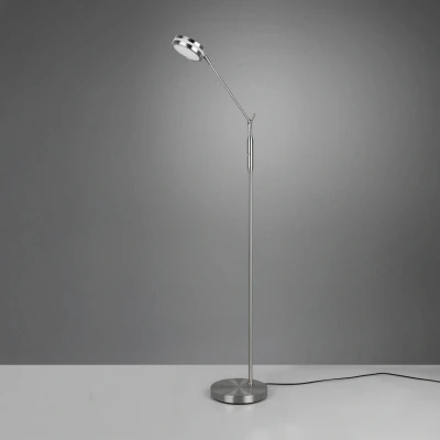 Abbildung von Trio Leuchten LED Stehleuchte Franklin 426510107, Metall Nickel matt, inkl. 6.5 Watt LED, Farbwechsel, Dimmer