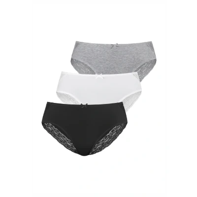 Abbildung von Vivance JAZZ Slip, Damen, Größe: 44/46, Creme grau meliert schwarz
