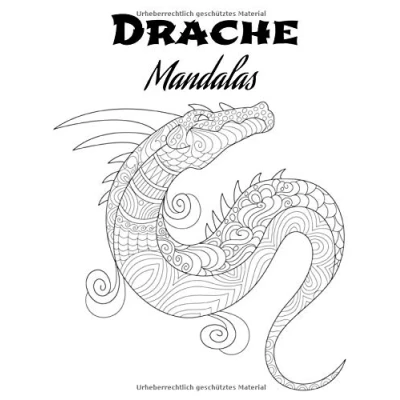 Abbildung von Drache Mandalas: Malbuch für Erwachsene und Jugendliche Mandalas Anti Stress, Entspannung, Entspannung Großformat 21,6 x 28 cm