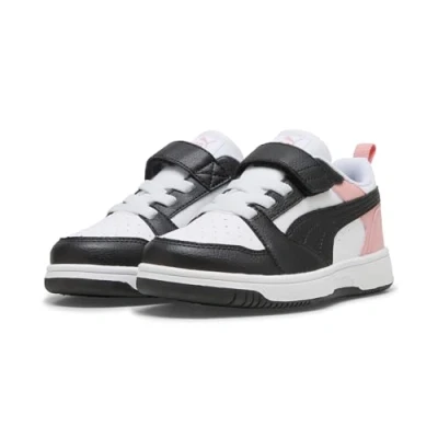 Abbildung von PUMA Rebound V6 Lo Sneakers Kinder White Black Pink Fruit