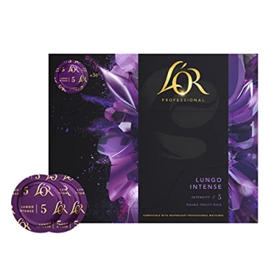 Abbildung von L&#039;OR Suprême Lungo Intense 5, Kaffeekapseln Nespresso®* Pro kompatibel (50 Kaffeepads), mild, Intensität 5/10