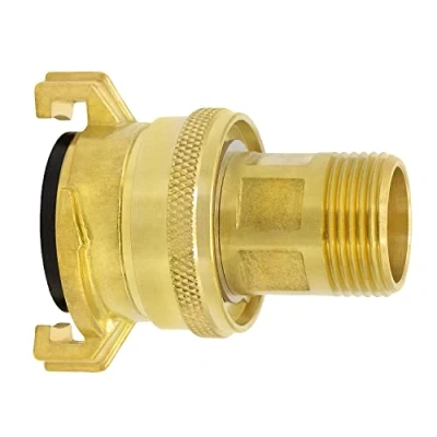 Abbildung von VARIOSAN Saug und Hochdruckkupplung 14009, 3/4&quot; Außengewinde, Messing blank, System Geka
