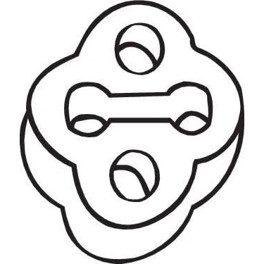 Abbildung von Gummistreifen, Abgasanlage BOSAL 255 507