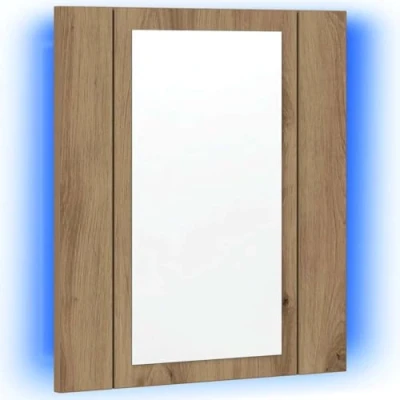 Abbildung von vidaXL LED Spiegelschrank Artisan Eiche 40x12x45 cm Holzwerkstoff