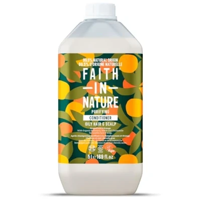 Abbildung von Faith In Nature Natürlicher Conditioner Vegan &amp; Cruelty Free, ohne SLS oder Parabene 5L Nachfüllpack Grapefruit Orange