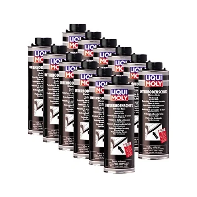 Abbildung von 12x LIQUI Moly 6112 Unterbodenschutz Bitumen schwarz Dose Unterboden Schutz 1L