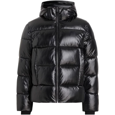 Abbildung von Calvin Klein Hooded Quilt Puffer Gloss Winterjacke, Herren, Größe: 3XL, Black