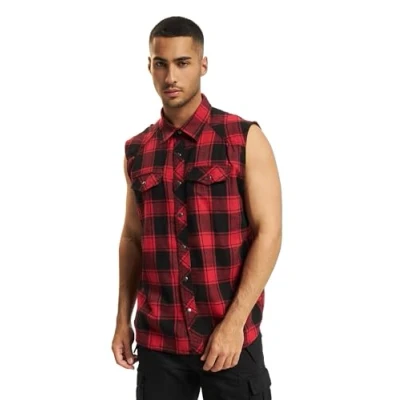 Abbildung von Brandit Top, Größe: 4XL, Red/black