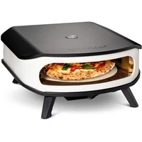 Abbildung von cozze® 17&quot; Pizzaofen mit Drehstein, LED &amp; Tür 6.0 kW/50mbar, inkl. Regler 1.1m Schlauch Perfekt für knusprige Pizzen