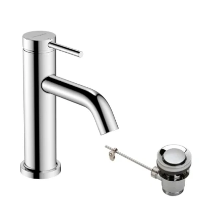 Abbildung von HG Tecturis S Hv. Fitting 80 CoolStart EcoSmart+ mit hochklappbarer Bodenentlüftung. Chrom
