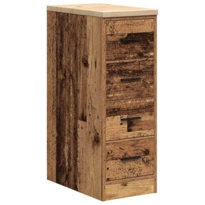 Abbildung von vidaXL Garagen Aufbewahrungsschrank Altholz Optik Massivholz Kiefer, Schrank, Werkzeugschrank, Lagerschrank, Garagenschrank,