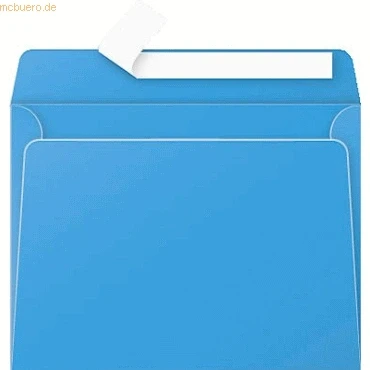 Abbildung von Clairefontaine 55552C Karton mit 200 Umschläge Pollen, selbstklebend 16,2x22,9 cm 120g lose, Türkis