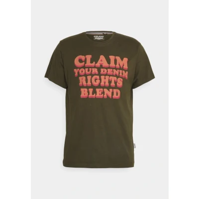 Abbildung von Blend Tshirt print, Herren, Größe: Medium, Forest night
