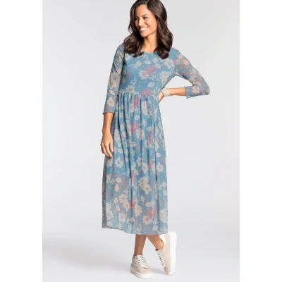Abbildung von Laura Scott Meshkleid, mit femininem Blumen Print NEUE KOLLEKTION
