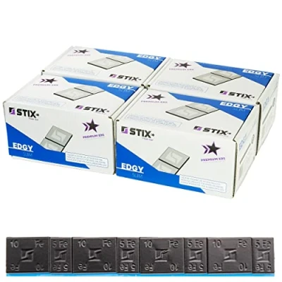 Abbildung von Stix 400x Klebegewichte für Alufelgen 5+10g Schwarz Auswuchtgewichte 24 KG Kleberiegel