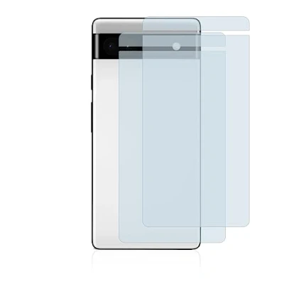 Abbildung von BROTECT Full Cover Schutzfolie Matt für Google Pixel 6a (Rückseite) (2 Stück) Screen Displayschutz Folie, 3D Curved, Anti Reflex