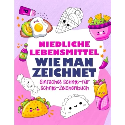 Abbildung von Wie Man Zeichnet Niedliche Lebensmittel: Einfaches Schritt Für Zeichenbuch, Lernen Sie, Essen Zeichnet, Großes Zeichenbuch Kinder, ... Geschenke Zum Geburtstag Kreativität