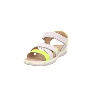 Abbildung von Superfit Sparkle Riemensandalette für Kinder, Größe: 27, Weiß/gelb Schuhe