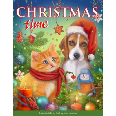 Abbildung von Christmas Time. Grayscale Coloring Book.: Adult Book. (Christmas books, Band 1)