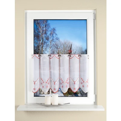 Abbildung von HOME WOHNIDEEN Scheibengardine &quot;ADRIANE&quot;, (1 St.), HxB: 45x130, bestickt