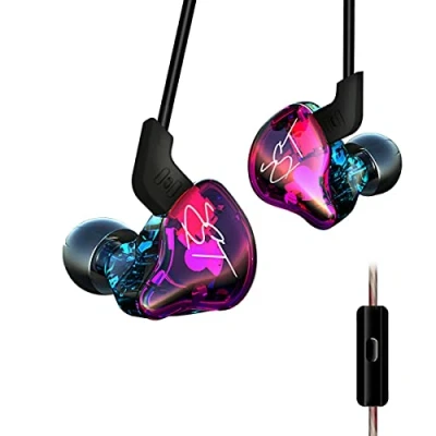 Abbildung von Yinyoo KZ ZST In Ear Kopfhörer Stereo Ohrhörer High Definition Headset mit Mikrofon für iPhone Samsung Smartphone Tablets iPad PC MP3 Players
