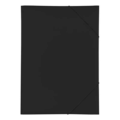 Abbildung von Pagna 21638 01 Gummizugmappe PP 3 Einschlagklappen, A3 schwarz