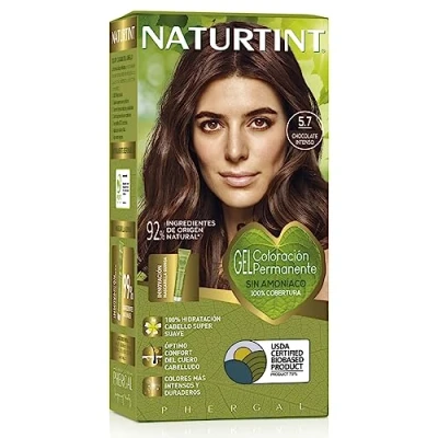 Abbildung von Naturtint Biobased Haarfarbe Oohne Ammoniak 5.7 Schokolade Kastanien Hell Hoher Anteil an natürlichen Inhaltsstoffen 170 ml