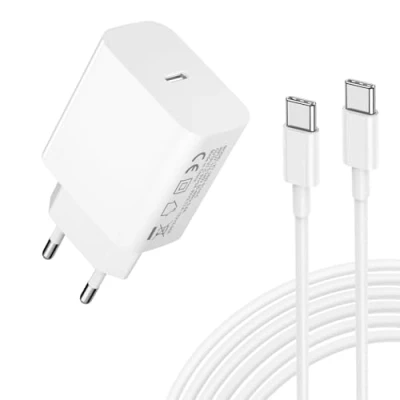 Abbildung von 25W USB C ladegerät und Ladekabel, Power Adapter Schnellladekabel Typ Handy Netzteil Kompatibel mit iPhone 15/16 Pro/Pro Max/Plus/iPad Pro/Air, Schnellladegerat Stecker 1.2M Kabel