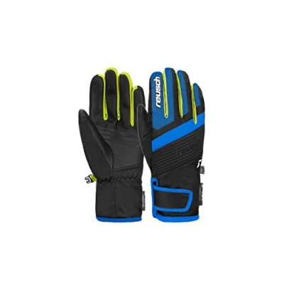 Abbildung von Reusch DUKE RTEX XT Junior Fingerhandschuh für Kinder, Größe: 6, blck bril blu safety yell