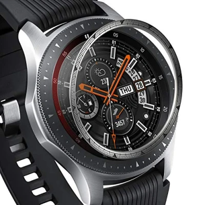 Abbildung von Bezel Styling Samsung Galaxy Watch 46mm / Gear S3 Frontier Silber