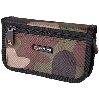 Abbildung von Protec Trompete Mundstücktasche (4 teilig) Camouflage Nylon mit Reißverschluss Modell A221CAMO