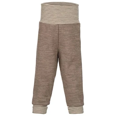 Abbildung von Engel, Baby Hose lang mit Nabelbund, 100% Wolle (kbT) (Walnuss Melange, 50 56)