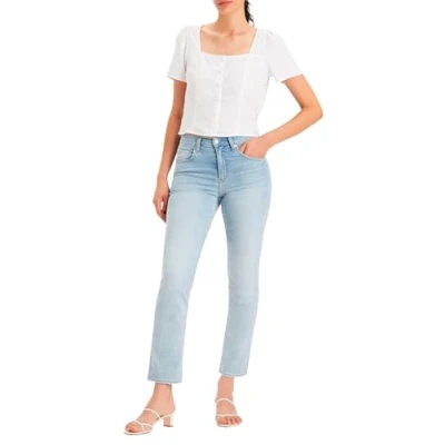 Abbildung von Levi&#039;s 724 HIGH RISE Straight Jeans Leg, Damen, Größe: 28x32, Cool bright in blue