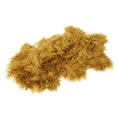 Abbildung von Reissner Lammfelle Naturform Tibetlammfell TP2 100x55cm Farbe Ocker/Gold JAY18