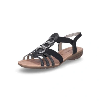 Abbildung von Remonte Riemchen Riemensandalette, Damen, Größe: 43, Schwarz Schuhe