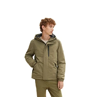 Abbildung von TOM Tailor Denim Regular FIT Outdoorjacke, Herren, Größe: Large, Dusty olive green