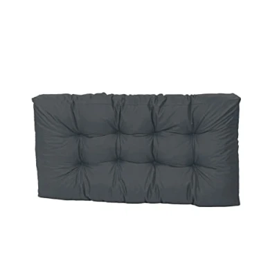 Abbildung von TexDeko® Garden Palettenkissen wasserabweisend UV beständig Premium Sitzkissen gesteppt 120x50x18cm Palettenauflage für Europaletten Palettenmöbel Palettenpolster (Anthrazit)