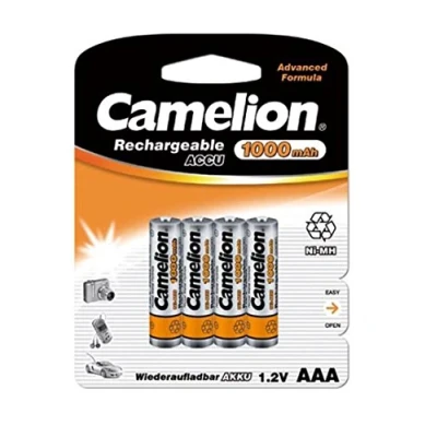 Abbildung von Camelion 17010403 Akku NI MH HR03/ Micro/ 1000mAh/ 1,2V 4er Pack